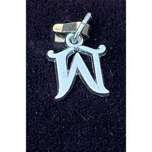 Sterling Silver Letter W Charm by Rembrandt Initial W